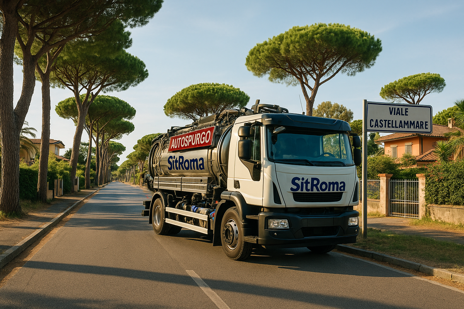 Intervento autospurgo SitRoma in una villa di Fregene